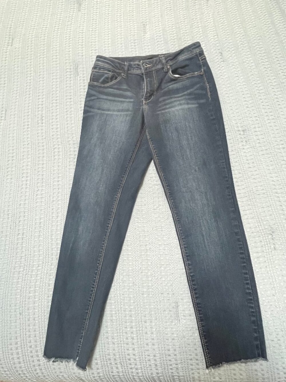 1822 Denim Adrianna Skinny Jeans with Raw Hem Size 6